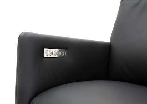 Drehsessel Z22357-2 - Leder, Aufstehhilfe
