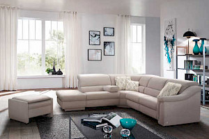 Polstergarnitur Z22789 - Stoffbezug, Relaxfunktion